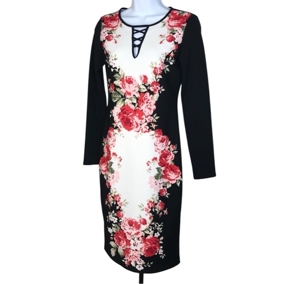 BOLD elements Dresses & Skirts - BOLD elements L/S Dress | Black/White/Red | XS